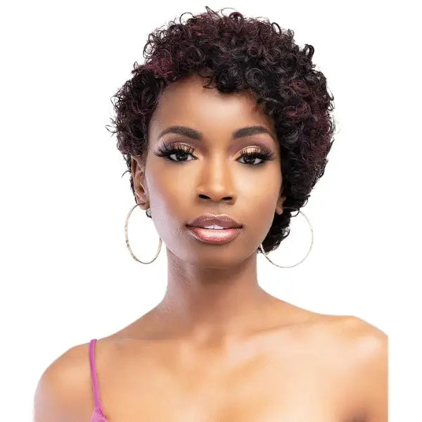 Perruque curly pixie cut courte Janet Collection Emilia
