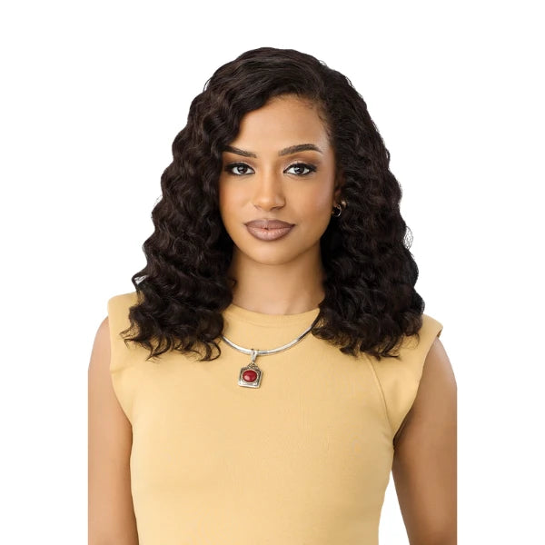Perruque Demi-tête ondulé Human Hair 16'' HH Deep Wave - Outré Hair