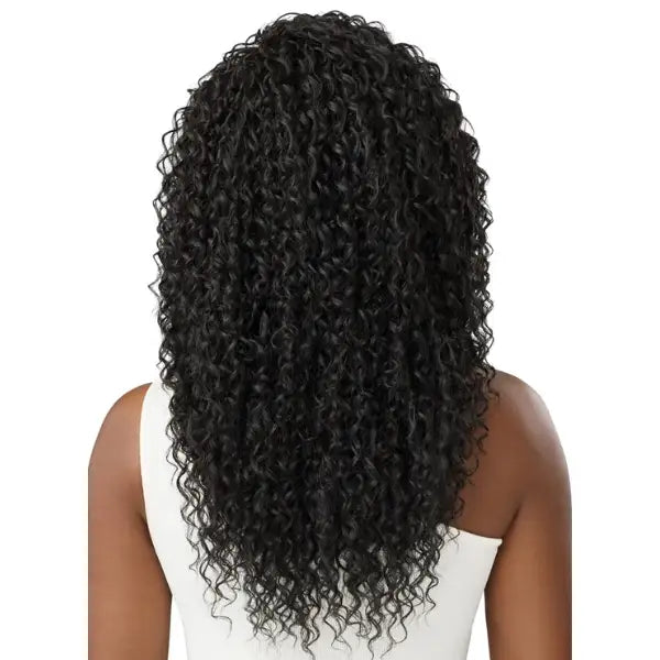 Perruque demi-tête Curly bouclée noir Outre Quick Weave Natasha