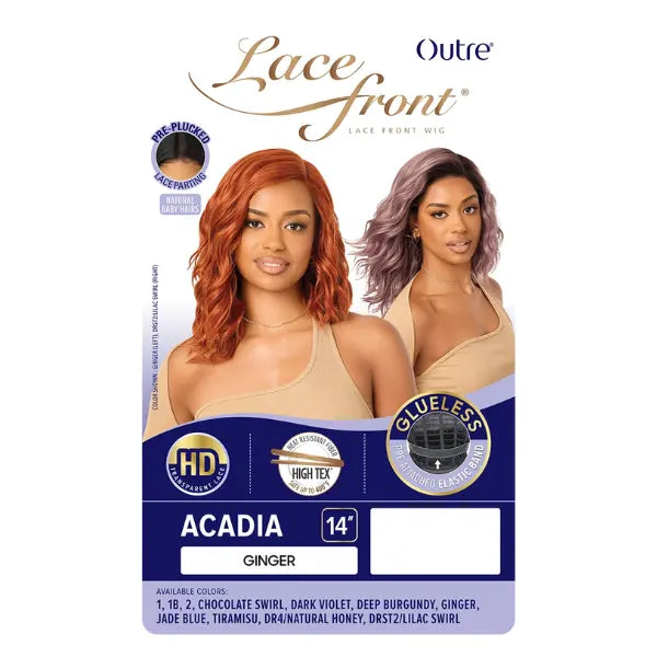 Perruque glueless coupe bob confectionnée avec une lace front HD. Outré Acadia