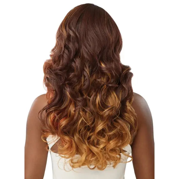 Perruque lace front 13x4 Body Curl Ginger Aria Outre Perfect Hairline