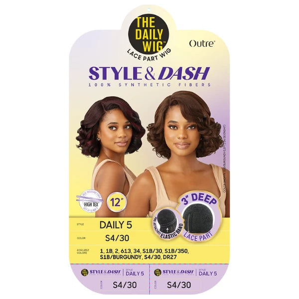 Perruque Curly Bob Lace Part Daily 5 - Outré