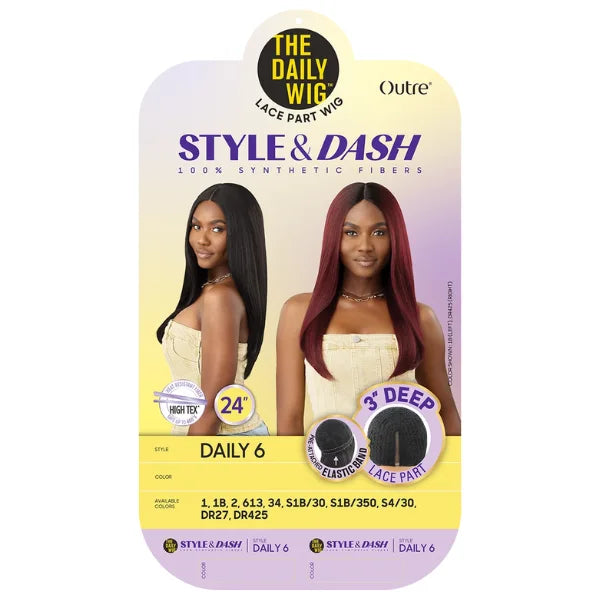 Perruque Lace Part Straight Daily 6 - Outré