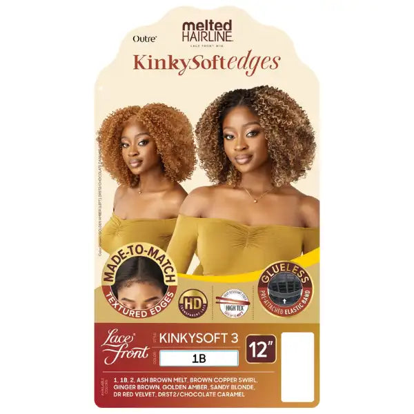 Perruque Lace Wig Frisée Baby Hair Afro KinkySoft 3 - Outré