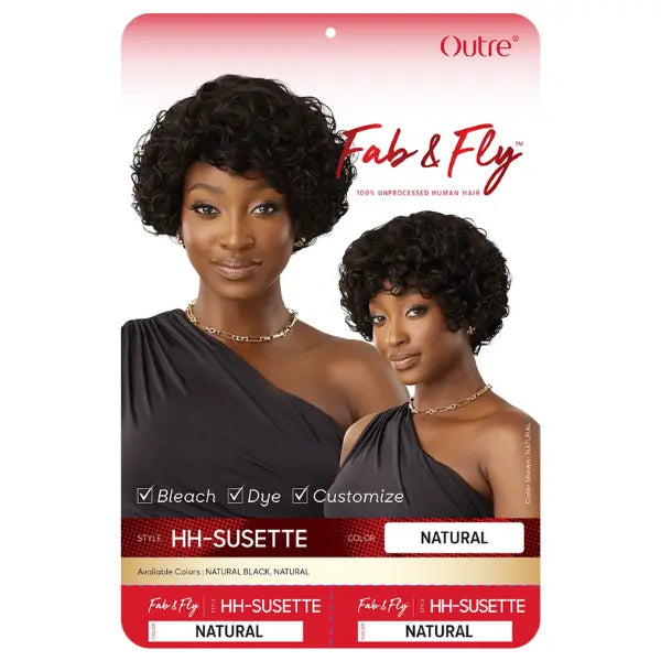 Perruque Curly Cheveux 100% Naturels Susette - Outré