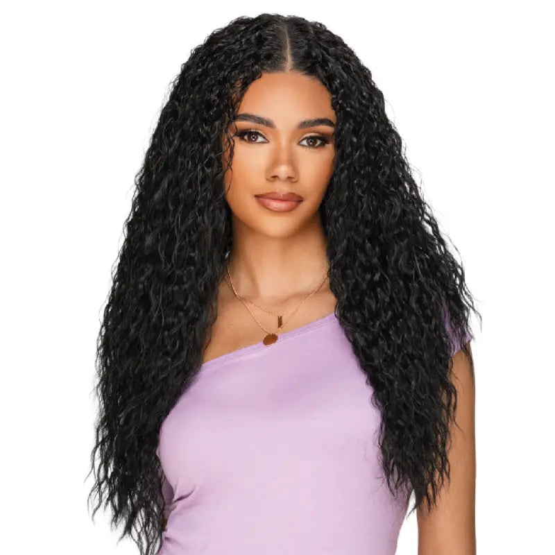 Perruque Semi-naturelle V-Part curly et longue Vivica Fox Ring