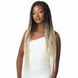 Perruque Tressée ombré blonde Knotless Square Part Braids Lace Frontal Wig Outré en teinte DR4/2T27613