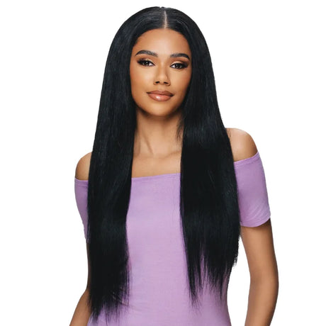 Perruque V-Part Yaki lisse et longue Semi-naturelle Vivica Fox Juno