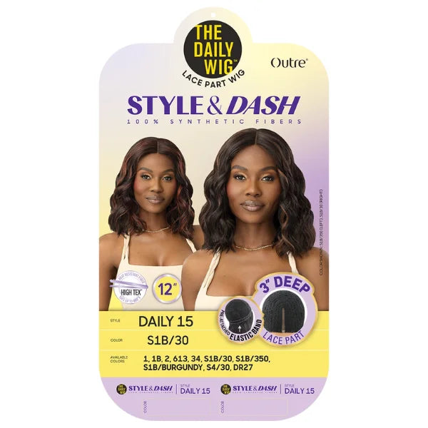 Perruque Lace Part Wavy Bob Daily 15 - Outré