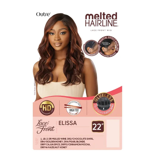 Perruque wavy lace HD Melted Hairline Elissa
