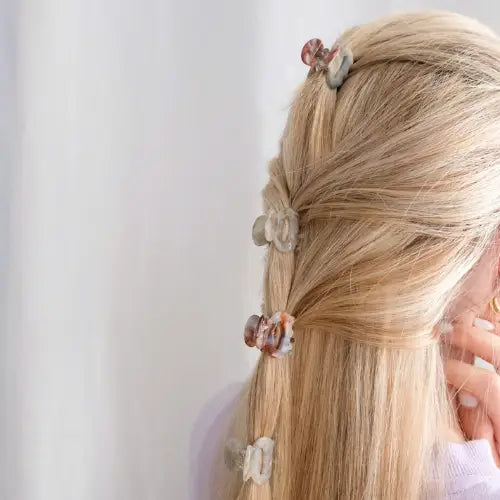 Petites pinces à cheveux blanches et colorés - Invisibobble