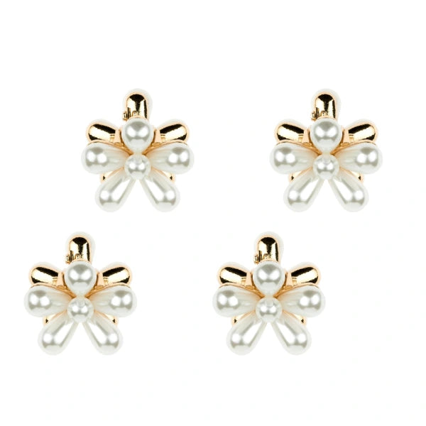 4 Pinces Cheveux Fleurs Perlées CLIPSTAR S - Invisibobble