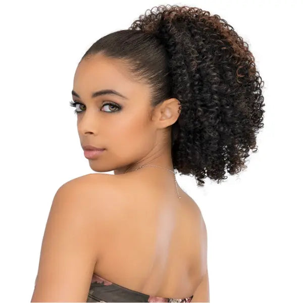 Postiche Afro Stylish Bouclé frisés Noir Janet Collection