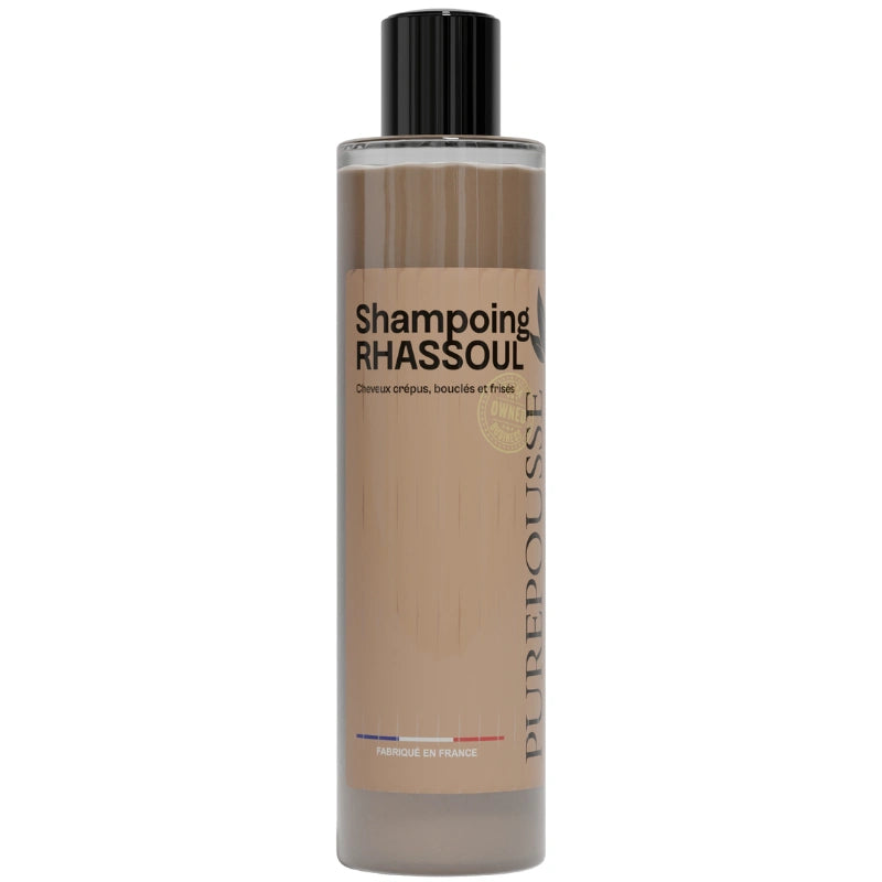 Shampoing clarifiant à l'argile Rhassoul pour Cheveux Crépus, Bouclés frisés Purepousse 250ml