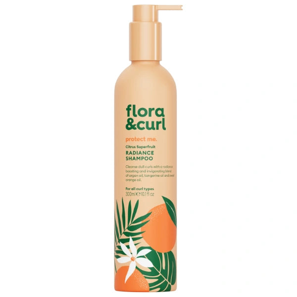 Shampoing Radiance aux Agrumes Flora & Curl pour Cheveux bouclés, frisés