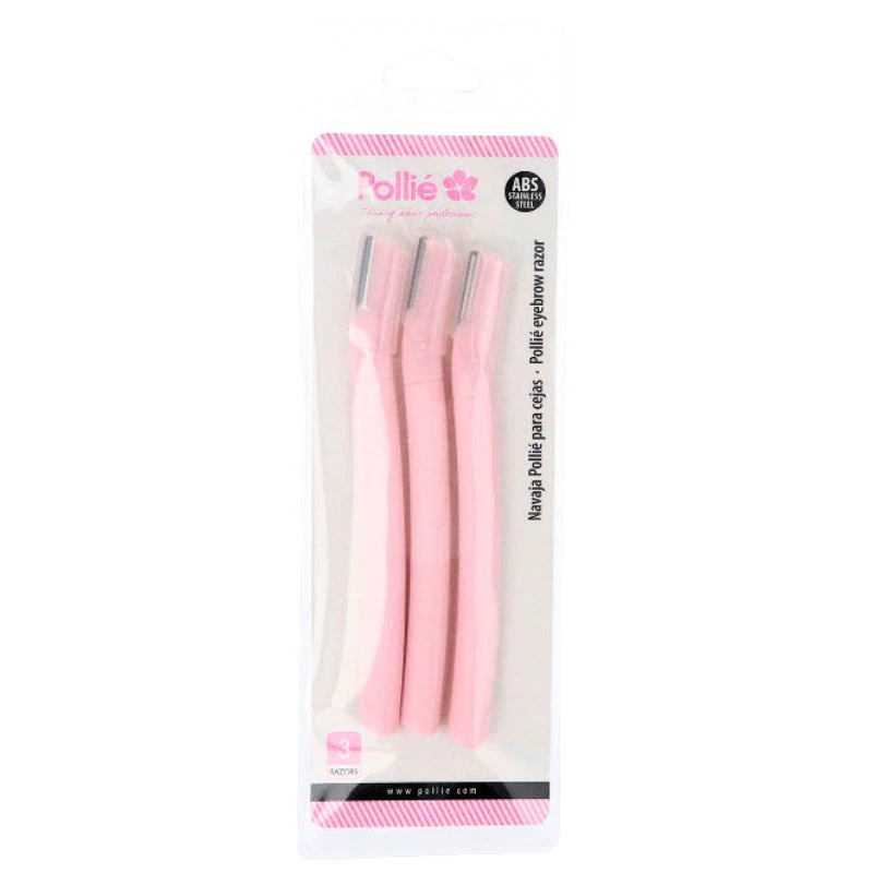 Rasoir Sourcils avec lame en acier inoxydable x3