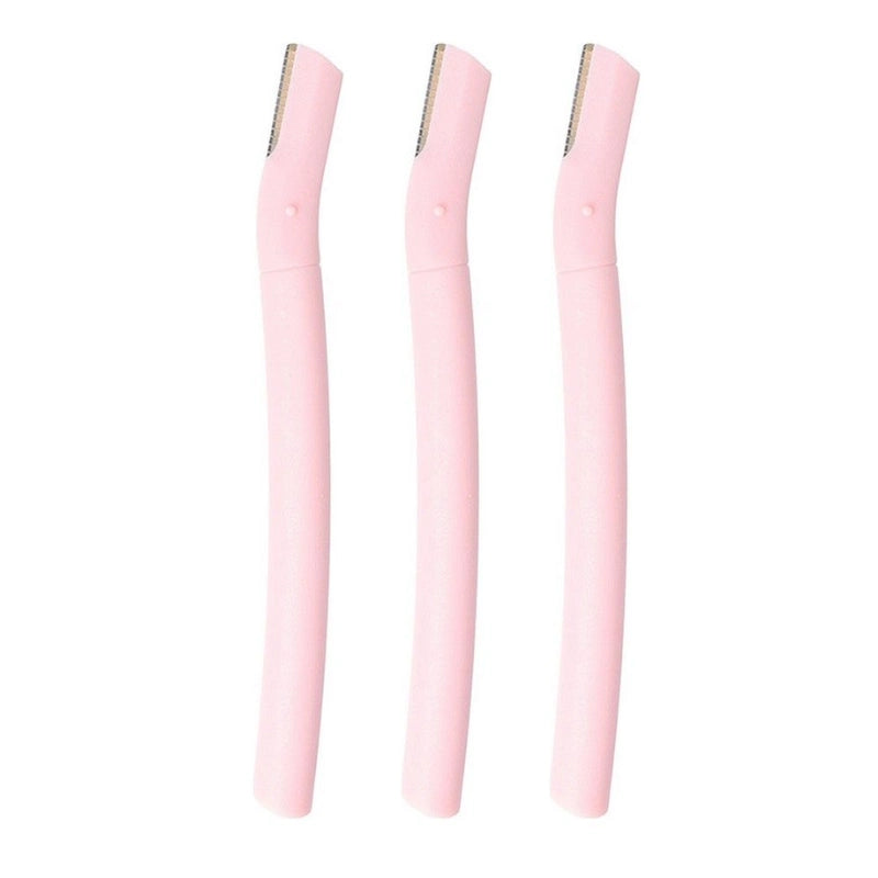 Lot de 3 rasoirs à sourcils Rose pour Femme