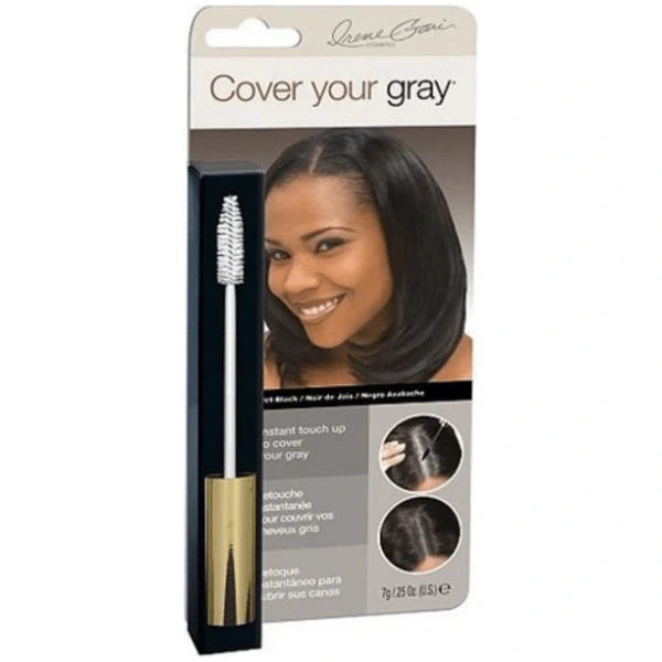Masacara Retouche racines Coloration Noir pour Cheveux Gris Cover Your Gray