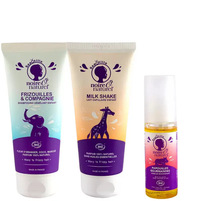 Soins Cheveux Crépus Frisés Enfants dès 36mois NoireONaturel