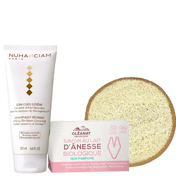 Routine Soins Corps Peau Sensible Sèche