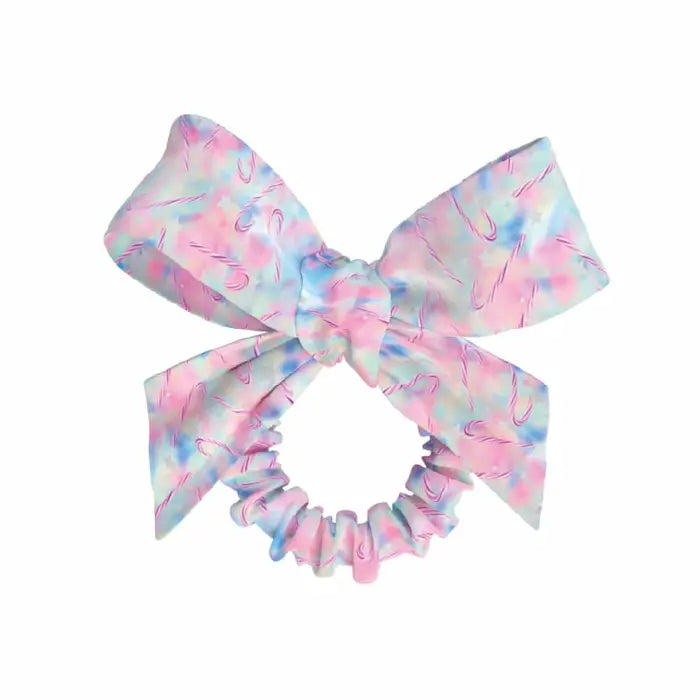 Chouchou cheveux Enfant rose et bleu avec noeud - Sprunchie Sweets for my sweet. Invisibobble