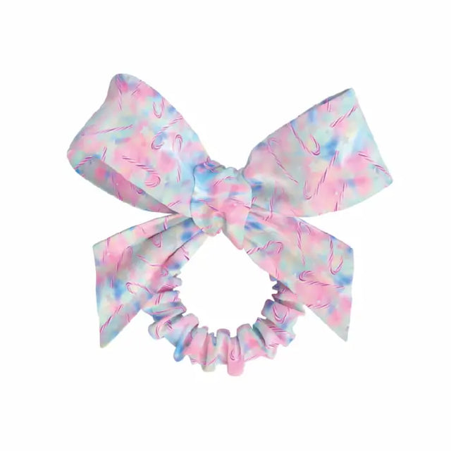 Chouchou cheveux Enfant rose et bleu avec noeud - Sprunchie Sweets for my sweet. Invisibobble