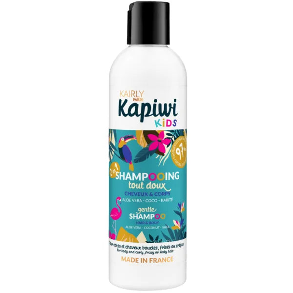 Shampoing ultra doux et démêlant pour enfant 2 en 1 cheveux et corps Kapiwi Kids Kairly