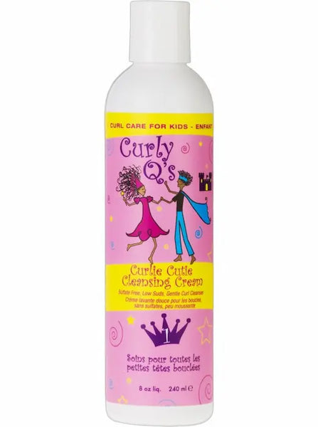 Shampoing Crème doux pour enfant cheveux bouclés - Curlie Cutie Cleansing Cream Curly Q's - Curls Flacon 240ML