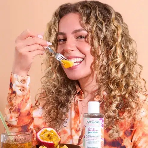 Shampooing exfoliant Cuir Cheveux aux graines de Maracuja et AHA pour Boucles - Activilong