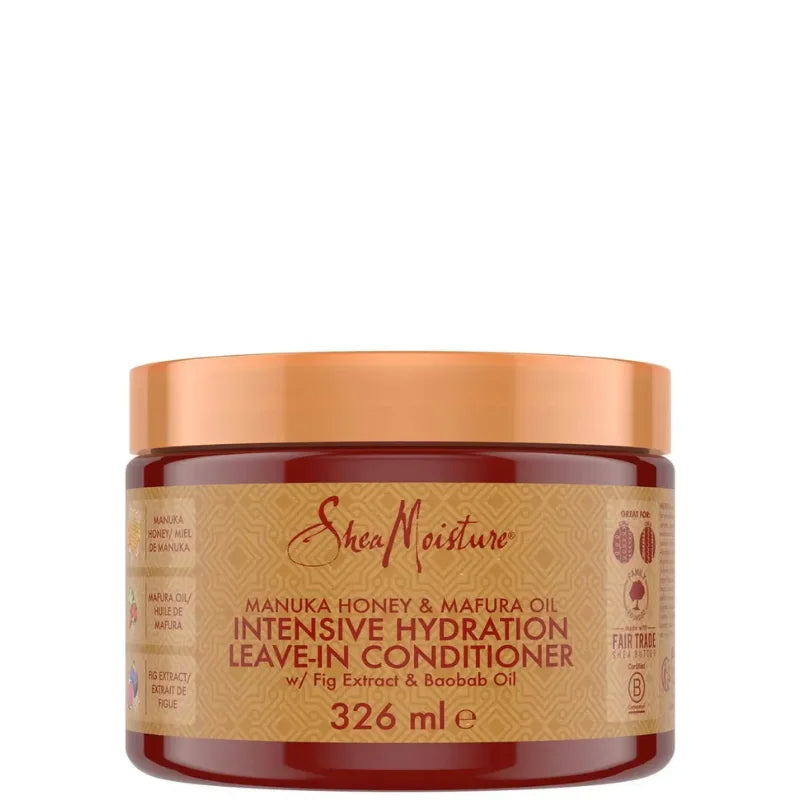 Shea Moisture Manuka Honey & Mafura Oil Crème Coiffante sans rinçage Intensive Hydration Leave-In Milk. 237ML