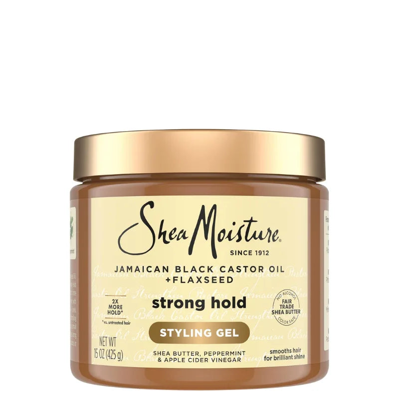Strong Hold Gel Shea Moisture au beurre de karité et huile de ricin noire de jamaïque
