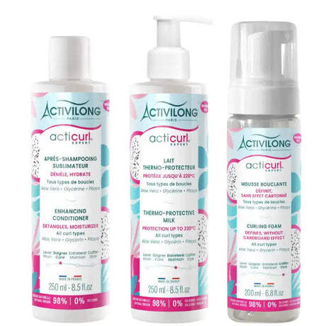 Soins Acticurl Expert Activilong pour l'hydratation, la protection contre la chaleur et la définition des boucles au quotidien