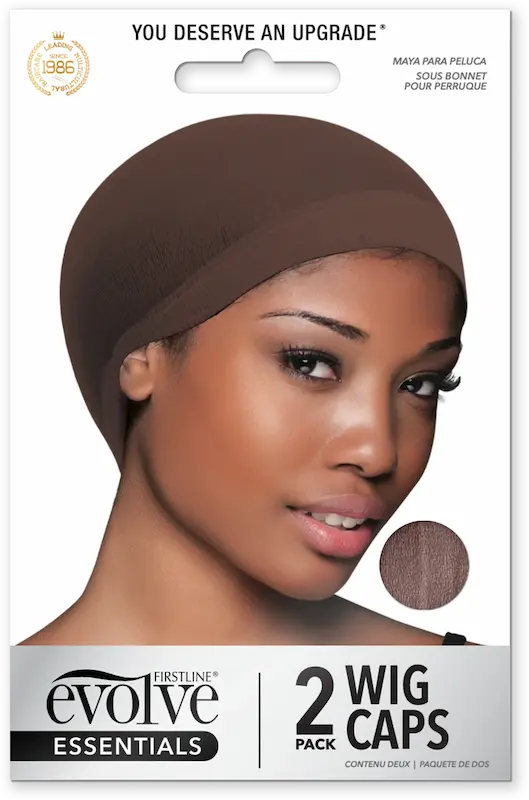 2 wig caps pour perruque - maintient les cheveux en place Couleur Marron foncé 3308 Evolve
