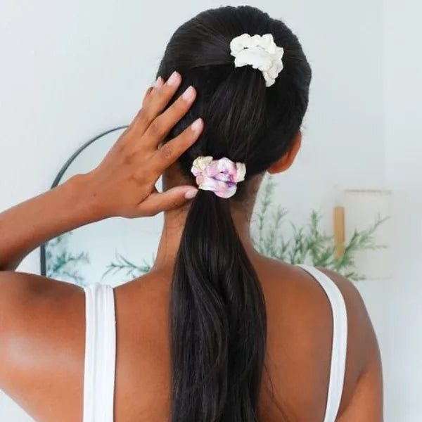 3 Sprunchie avec tenue ferme pour cheveux lisses, bouclés, frisés, crépus