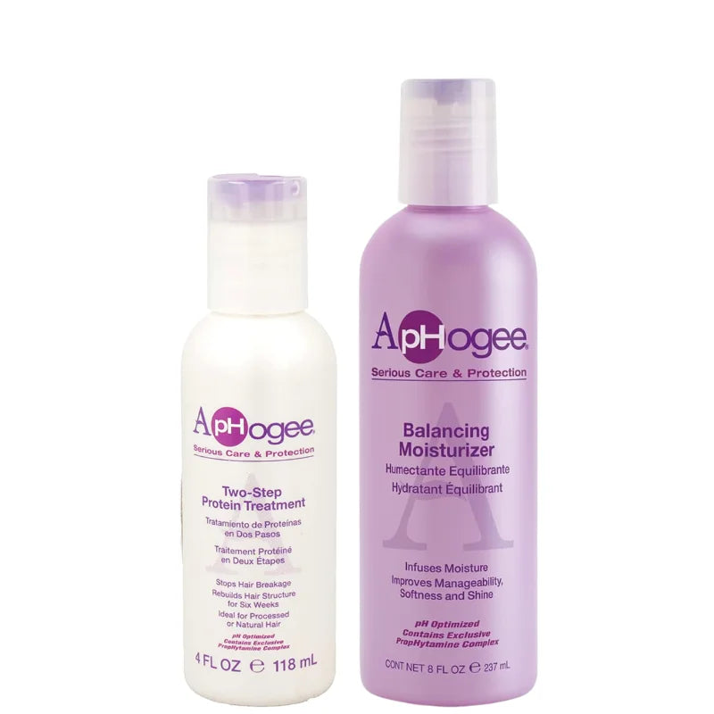 Soin protéiné intense pour cheveux très abîmés par coloration et défrisafe - Aphogee Two Step