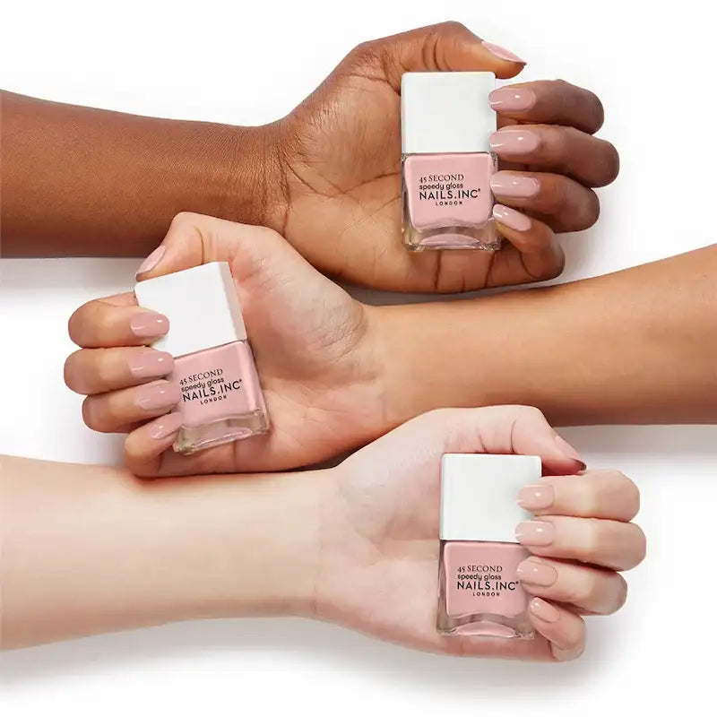 Vernis à Ongles Rose poudre Séchage Rapide 45 secondes Nails INC