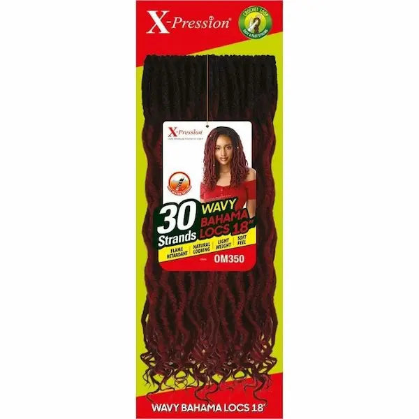 30 Fausses Locks WAVY BAHAMA LOCS 18 pouces Mèches X-PRESSION Outré