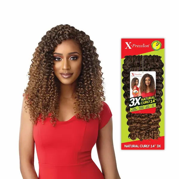 Mèches crochet Natural Curly 14 Pouces X-Pression 3X - Outré