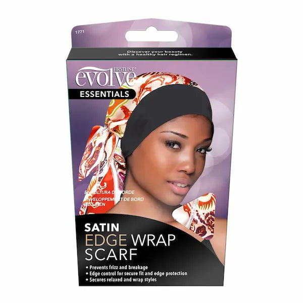 Satin Edge Wrap Scarf Evolve Essentials