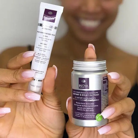 IN'OYA - Duo 2 soins Contour des Yeux Peau Noire anti cernes foncés