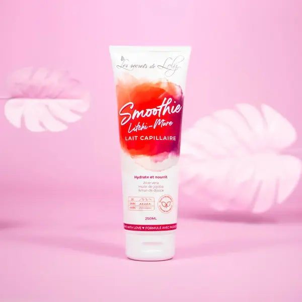 Smoothie Litchi-Mûre Lait capillaire cheveux crépus Les Secrets de Loly