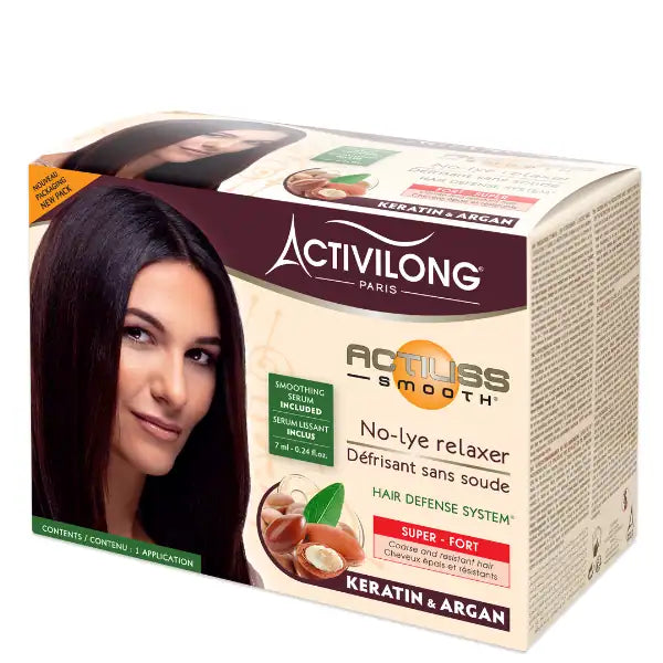 Activilong Actiliss Défrisant Fort à la Kératine et Argan pour cheveux épais et résistants - 1 Sérum inclus | Diouda