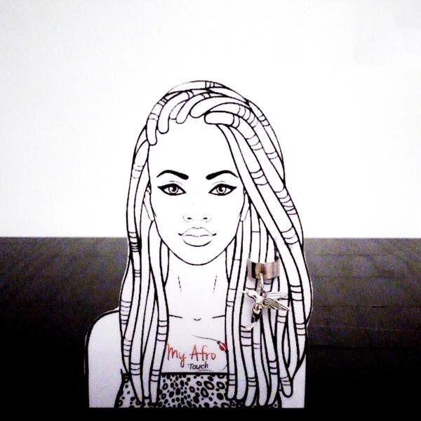 Bague laiton plaqué or colibri pour tresse et locks - My Afro Touch - Bijoux de cheveux - diouda