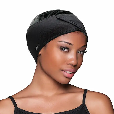 Bandeau nuit ou maquillage en satin et maille - lot de 2.