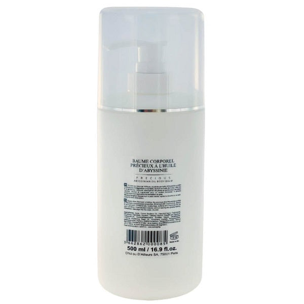 Baume Corporel Précieux à l'Huile d'Abyssinie Soonghai 500ML. Lait hydratant corps peau sèche