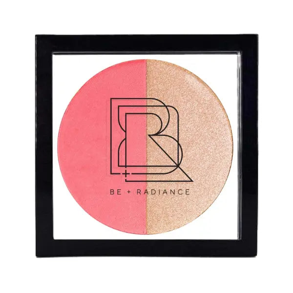 be radiance COLOR GLOW Blush + Enlumineur aux Probiotiques Duo 01 rose