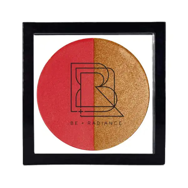 be radiance COLOR GLOW Blush + Enlumineur aux Probiotiques Duo 03 red