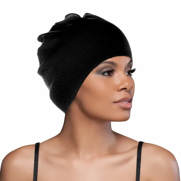 Bonnet Intérieur en Satin Noir Homme et Femme Evolve