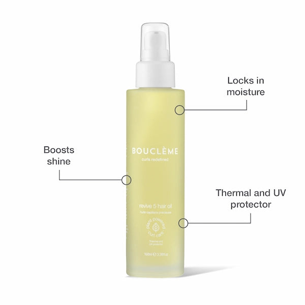 Bouclème Huile Cheveux bouclés Revive 5 Hair Oil