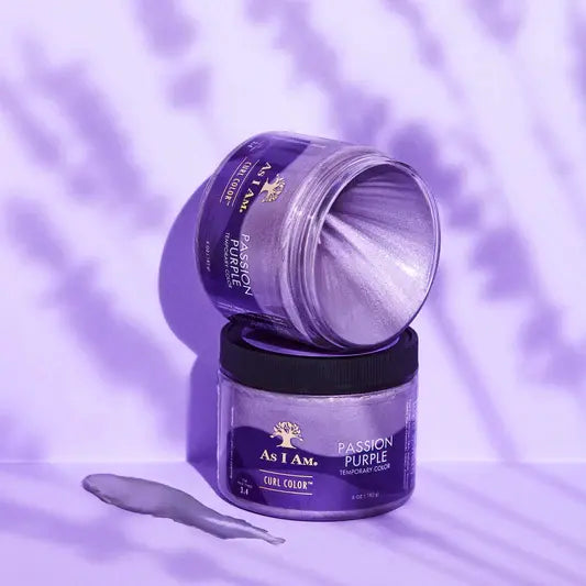 As I Am Curl Color Purple Violet - Gel coloré coloration temporaire pour cheveux bouclés, frisés, crépus.